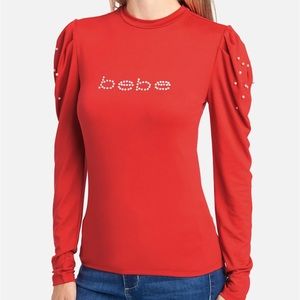 NW Bebe Pearl Shoulder Long Sleeve